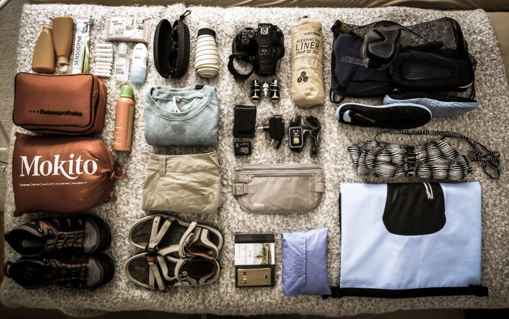 Packing items in the ground